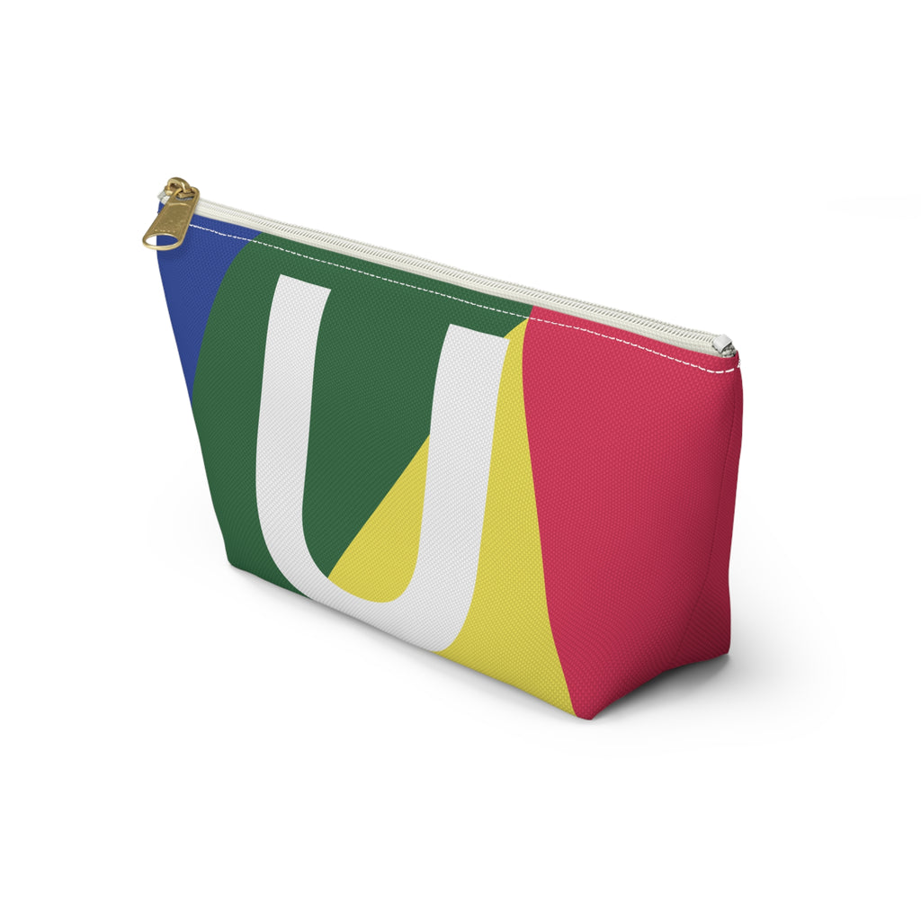Colorblock Accessory Pouch — Monogram U T-Bottom Cosmetic Bag