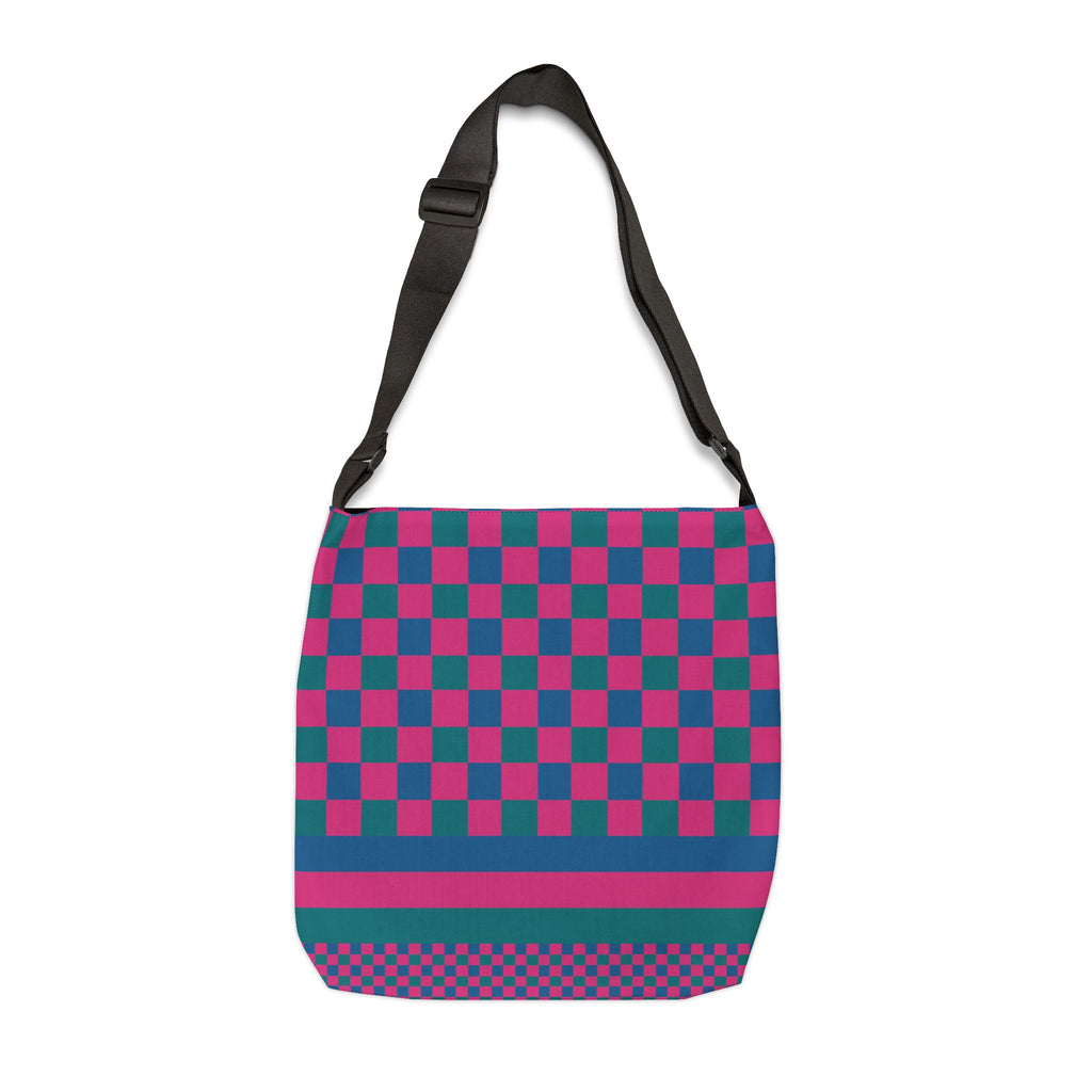Colorblock Geometric Tote Bag
