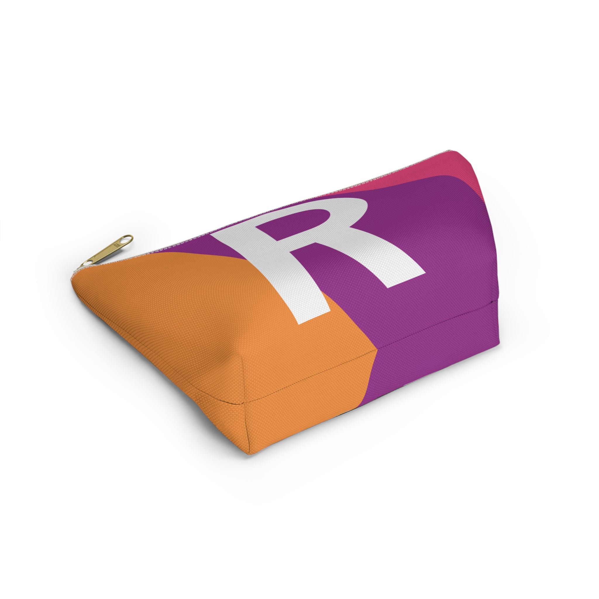 Colorblock Accessory Pouch — Monogram R T-Bottom Cosmetic Bag