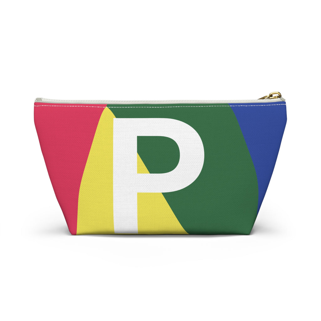 Colorblock Accessory Pouch — Monogram P T-Bottom Cosmetic Bag