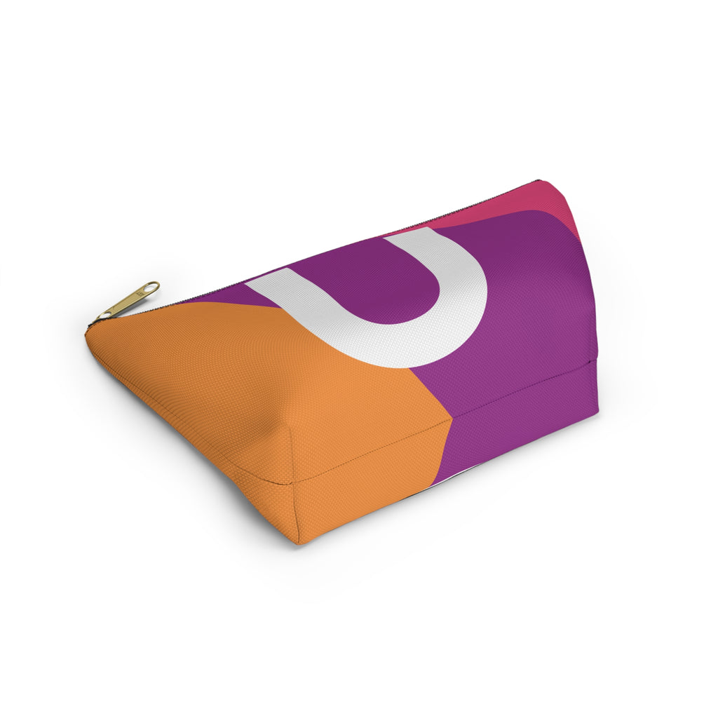 Colorblock Accessory Pouch — Monogram U T-Bottom Cosmetic Bag