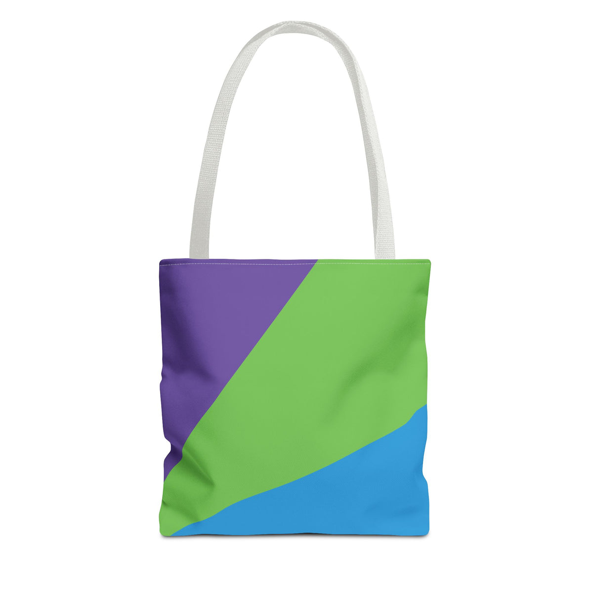 Retro 80s & 90s Inspired Color Block Tote Bag | Stylish Everyday Canvas Shoulder Bag