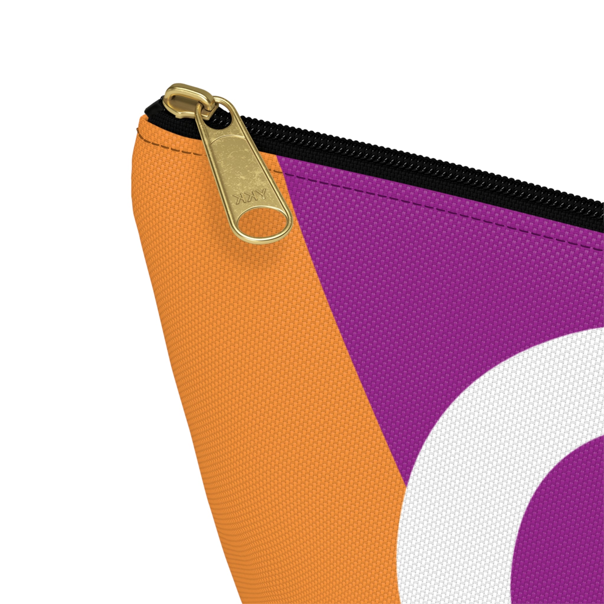 Initials Colorblock Accessory Pouch — Monogram C T-Bottom Cosmetic Bag