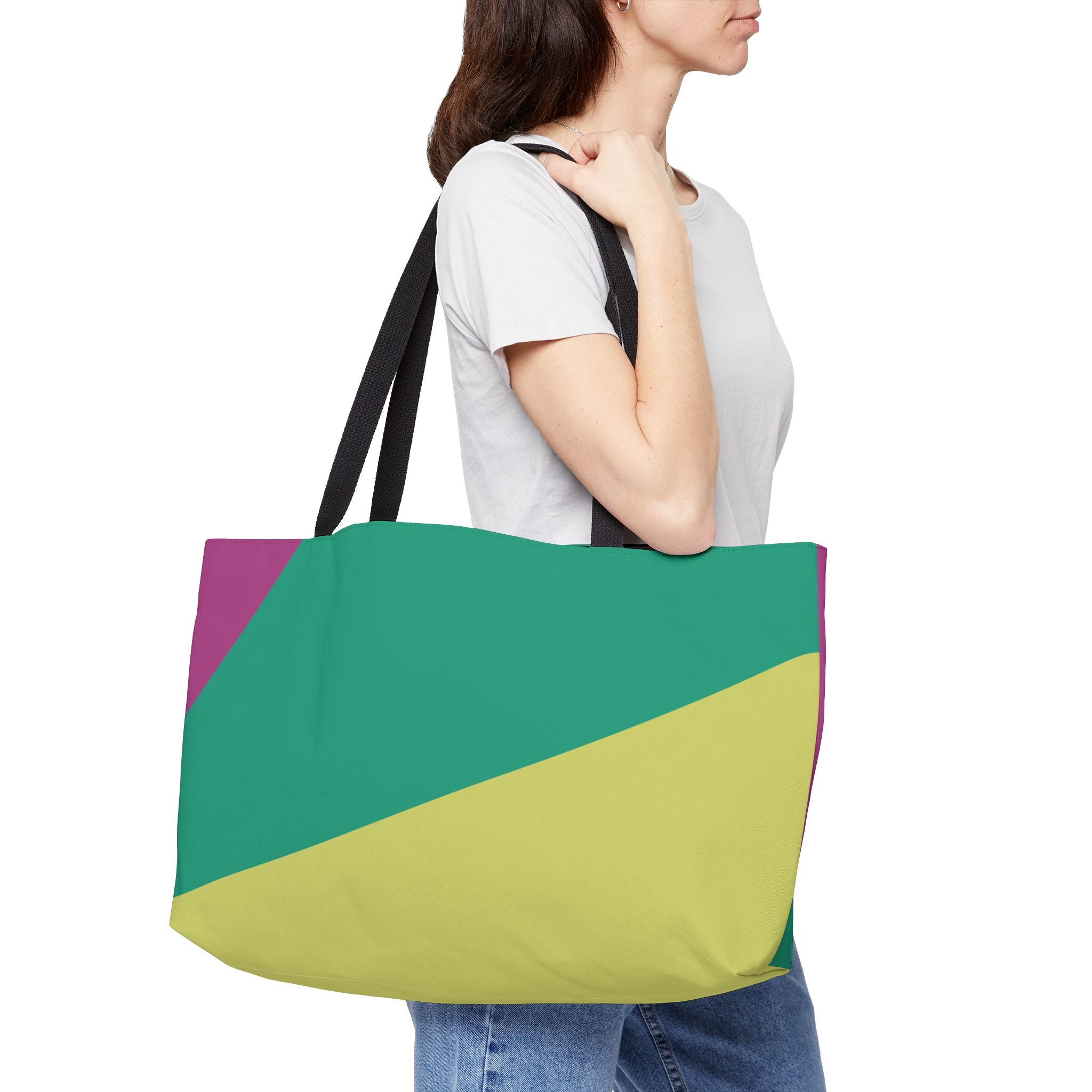 Colorblock Tote Bag