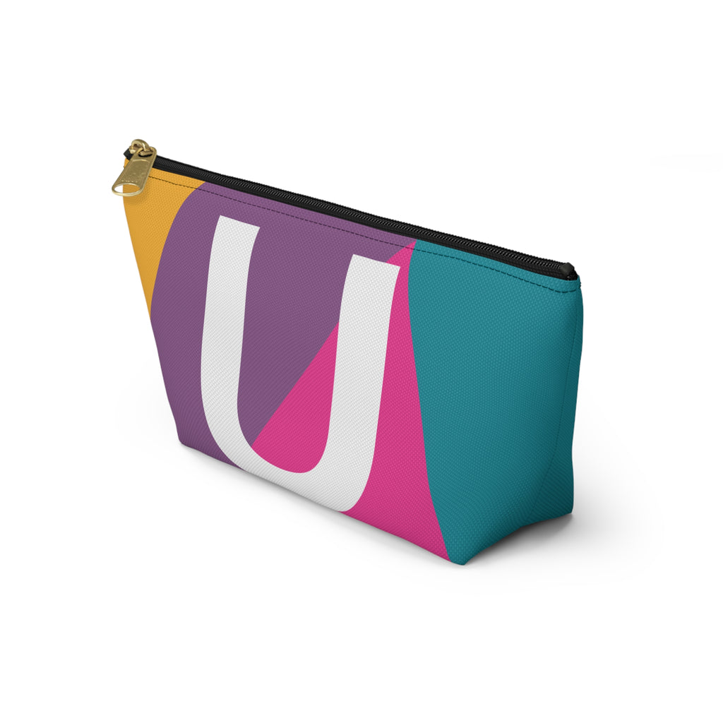 Colorblock Accessory Pouch — Monogram U T-Bottom Cosmetic Bag