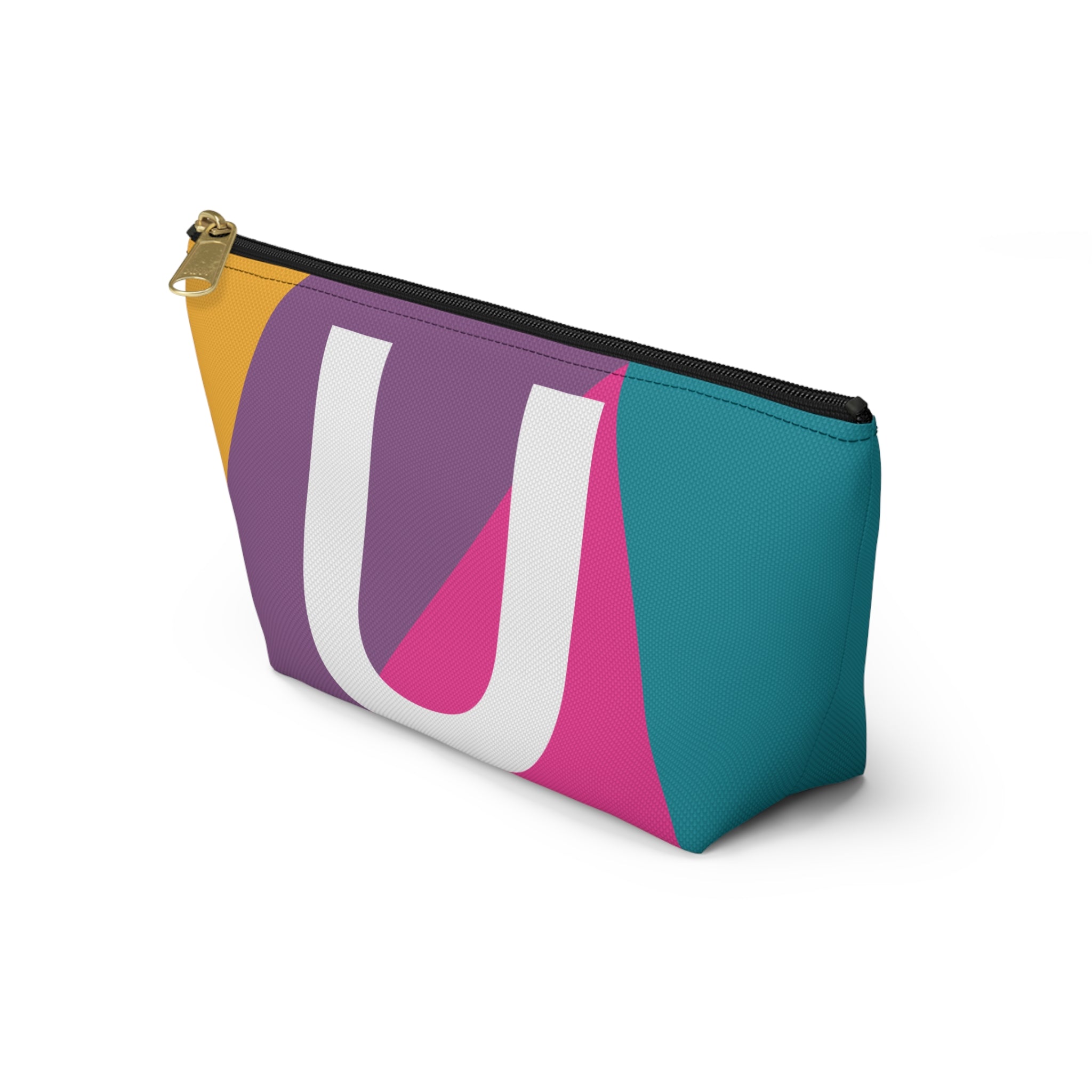 Colorblock Accessory Pouch — Monogram U T-Bottom Cosmetic Bag