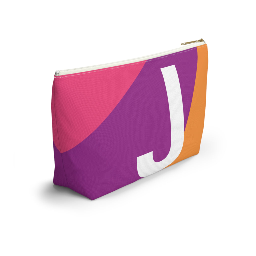 Colorblock Accessory Pouch — Monogram J T-Bottom Cosmetic Bag