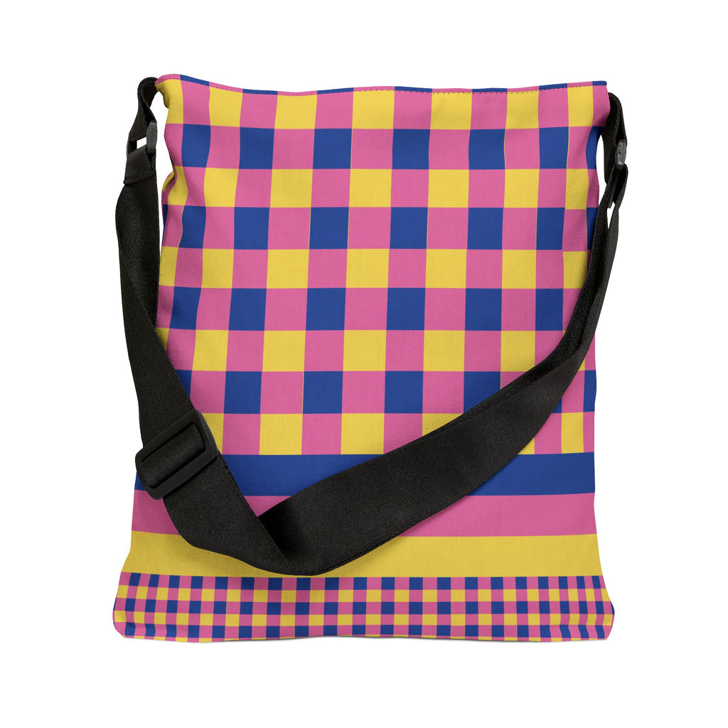 Colorblock Geometric Tote Bag