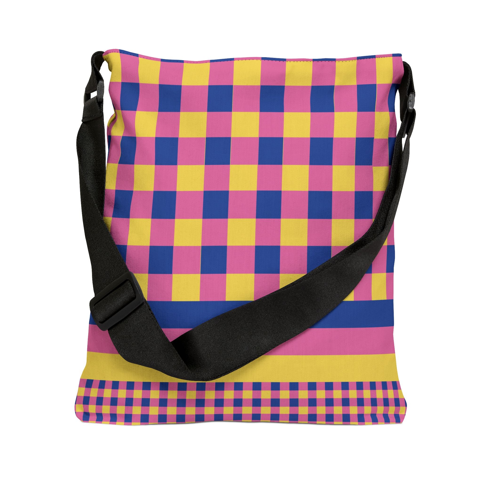 Colorblock Geometric Tote Bag