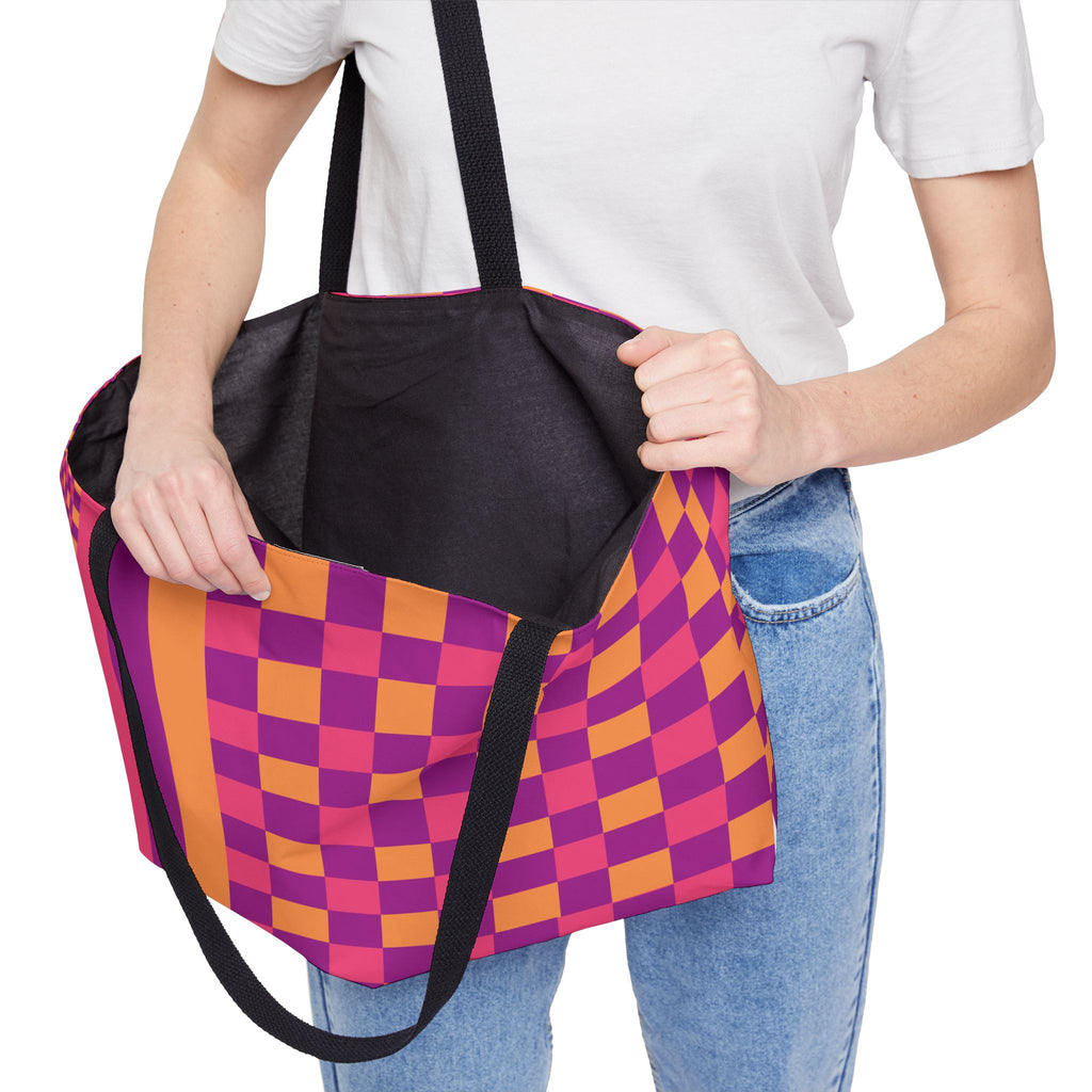 Colorblock Tote Bag