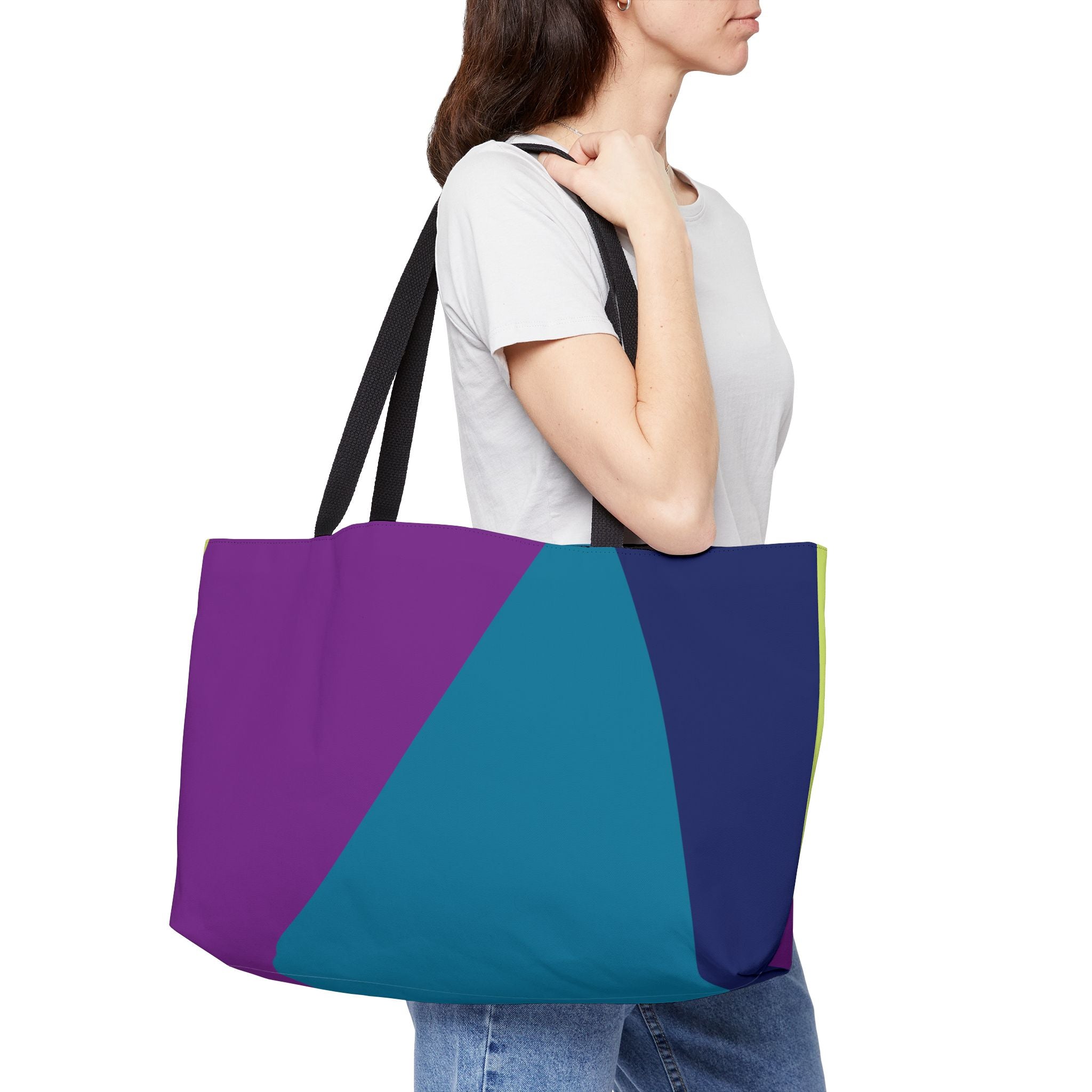 Colorblock Tote Bag