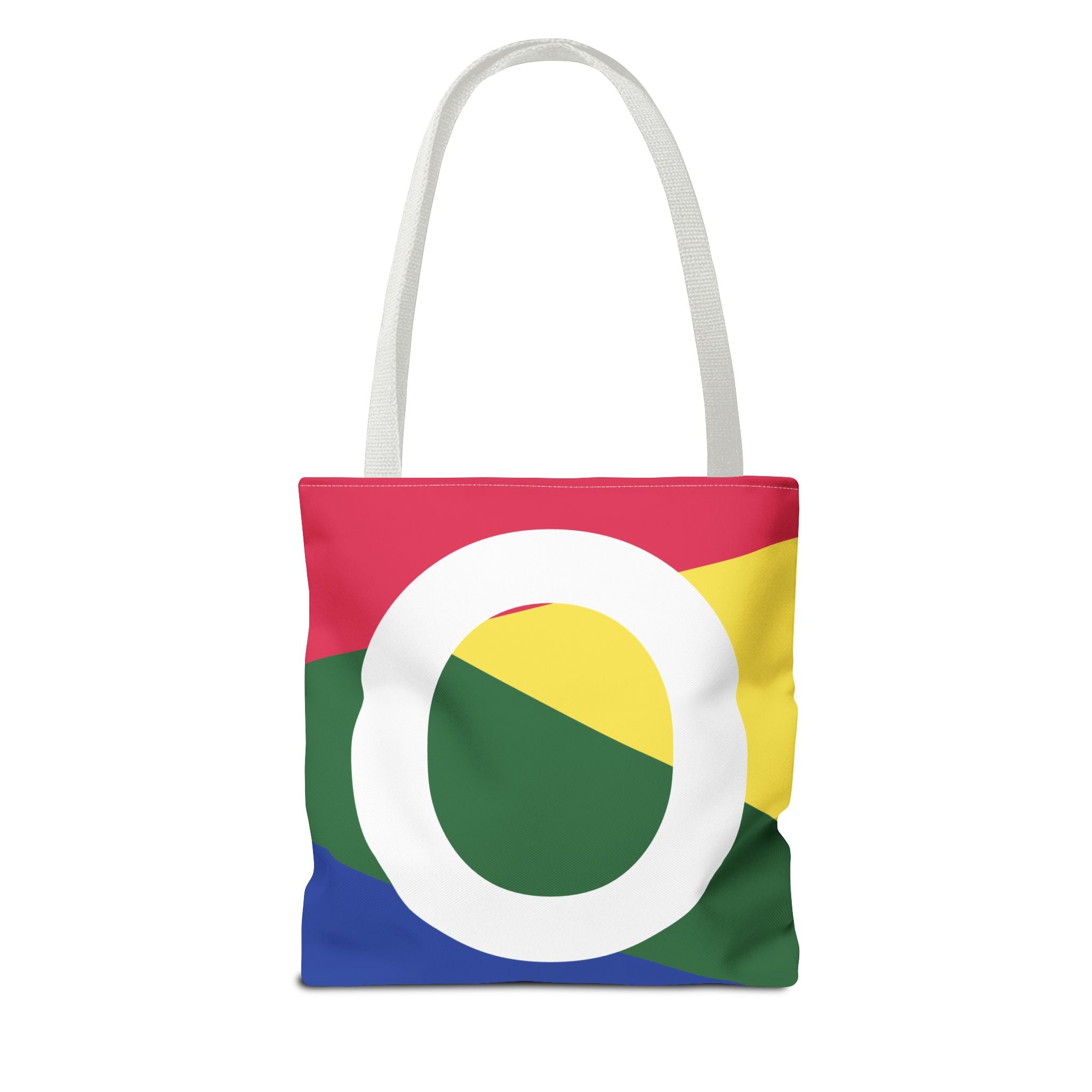 Monogram 'O' Colorblock Tote Bag — Personalized Initial O Shoulder Tote