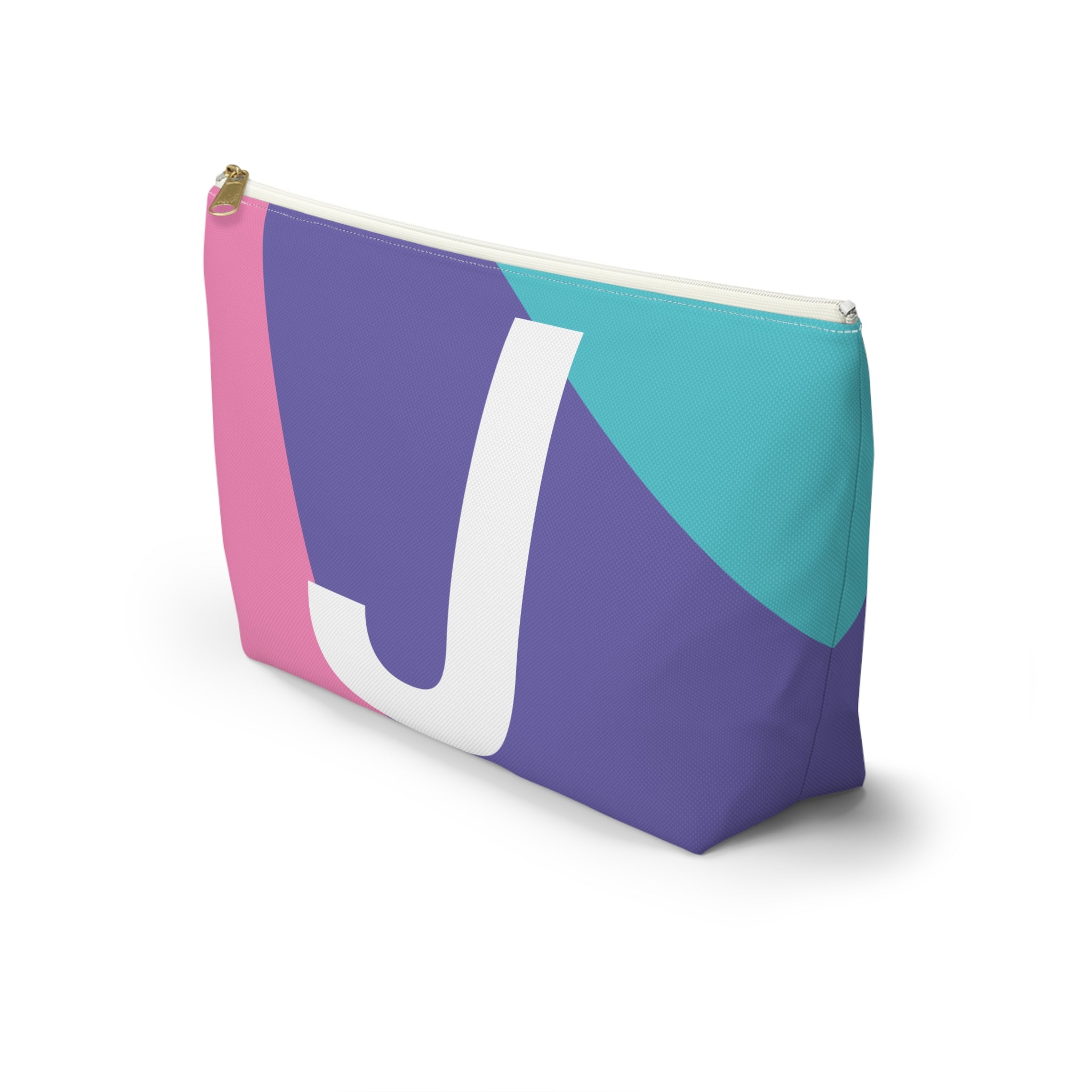 Colorblock Accessory Pouch — Monogram J T-Bottom Cosmetic Bag