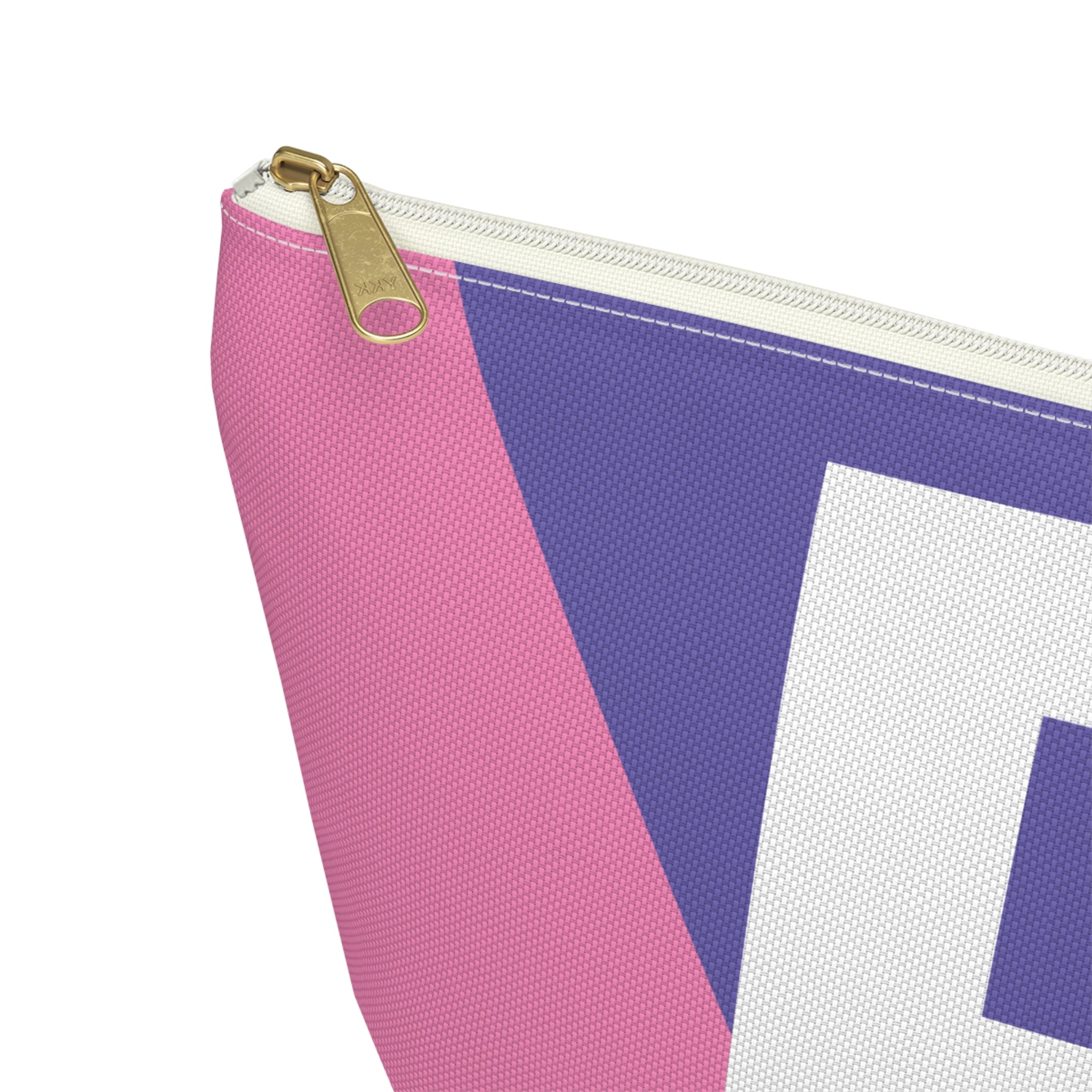 Initials Colorblock Accessory Pouch — Monogram B T-Bottom Cosmetic Bag
