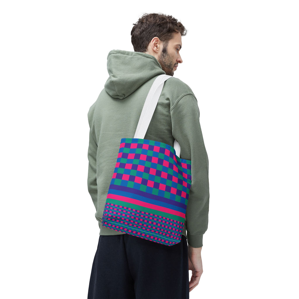 Colorblock Tote Bag