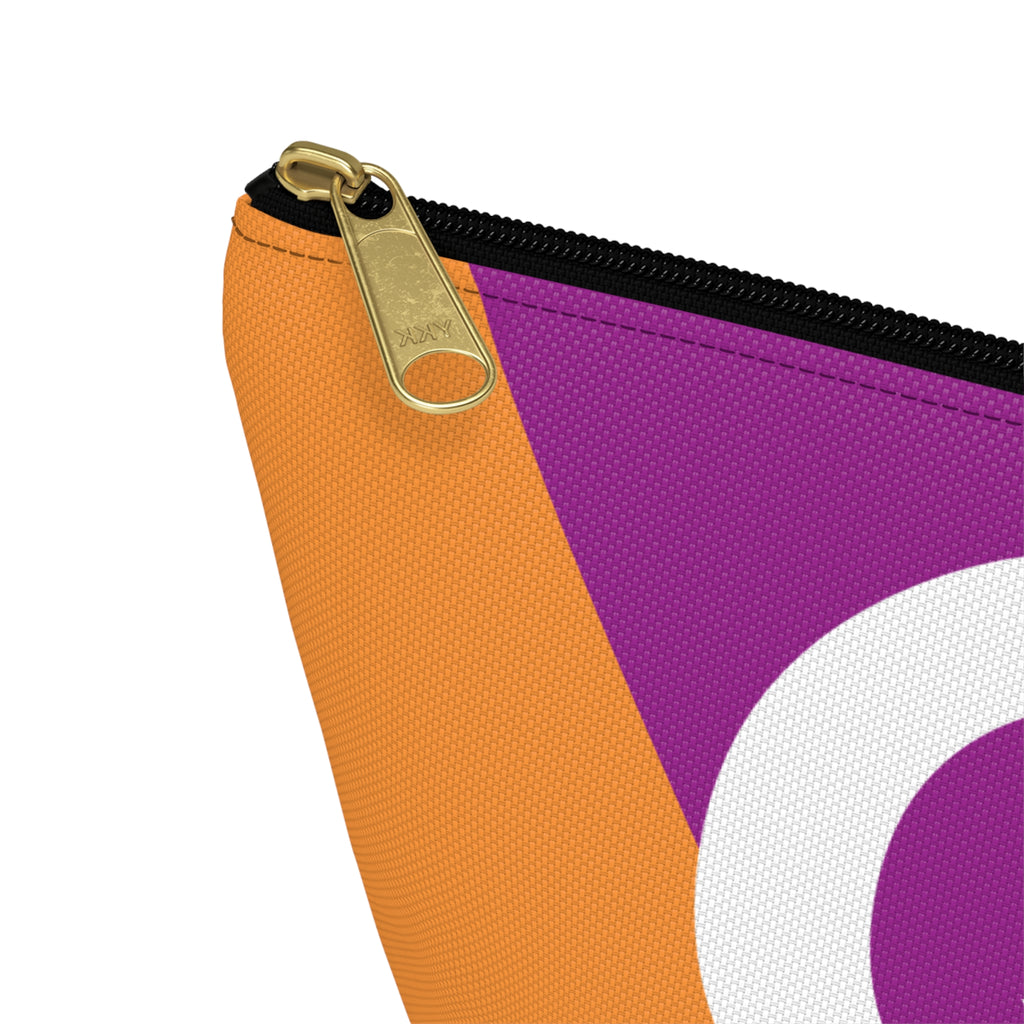 Colorblock Accessory Pouch — Monogram Q T-Bottom Cosmetic Bag