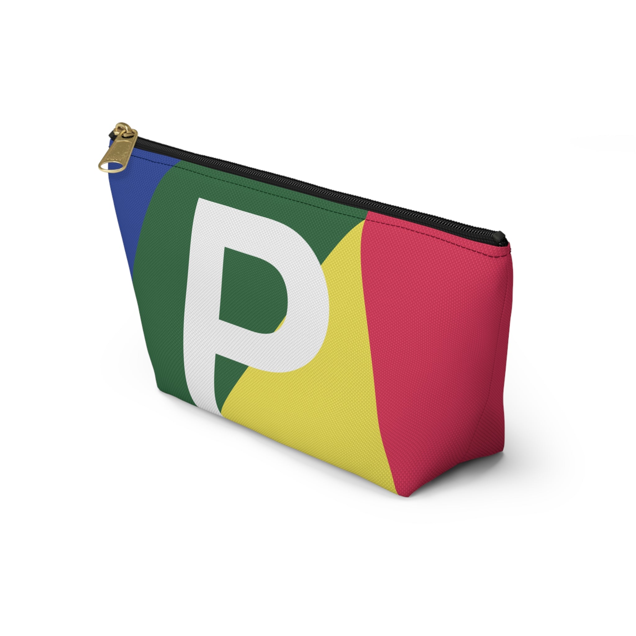 Colorblock Accessory Pouch — Monogram P T-Bottom Cosmetic Bag