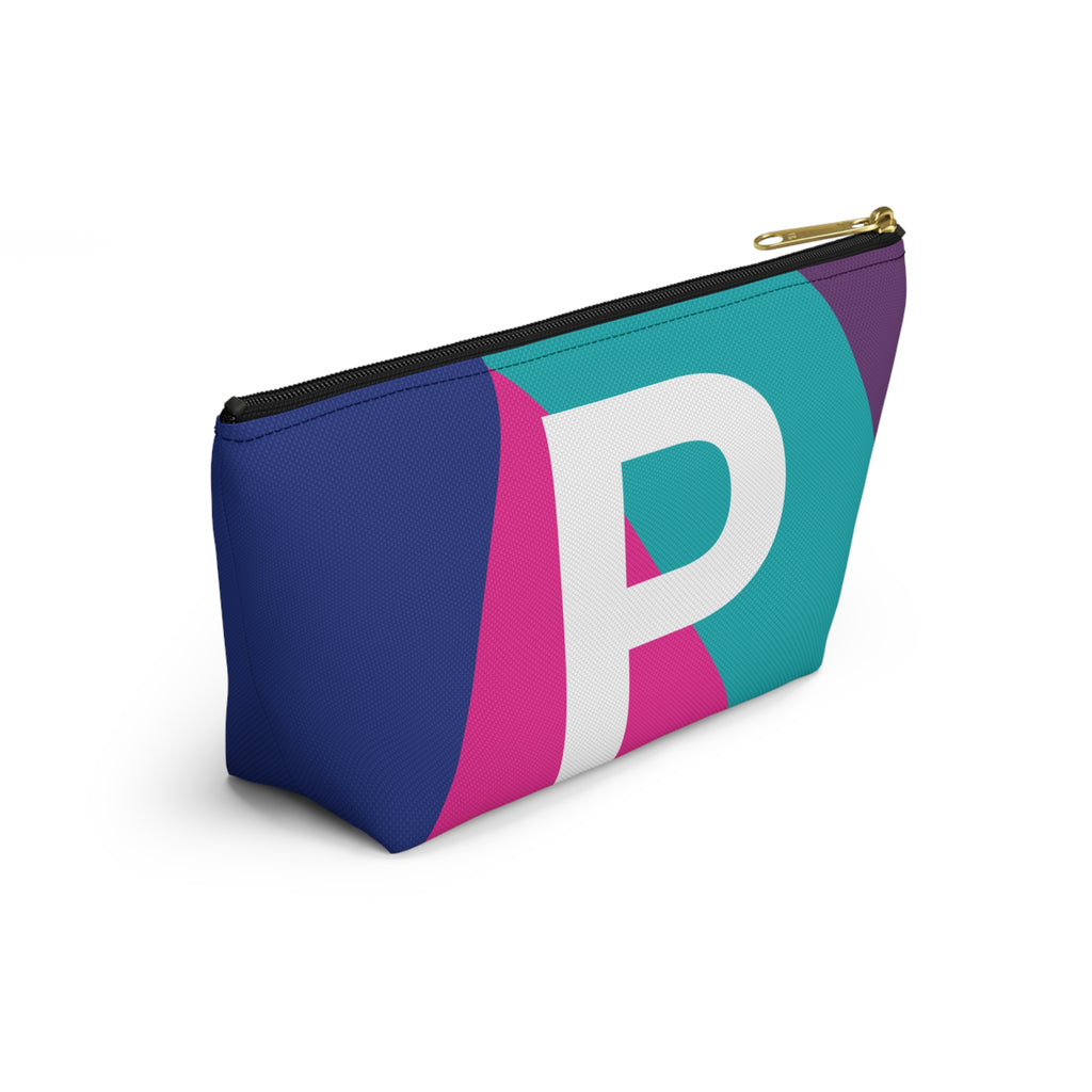 Colorblock Accessory Pouch — Monogram P T-Bottom Cosmetic Bag