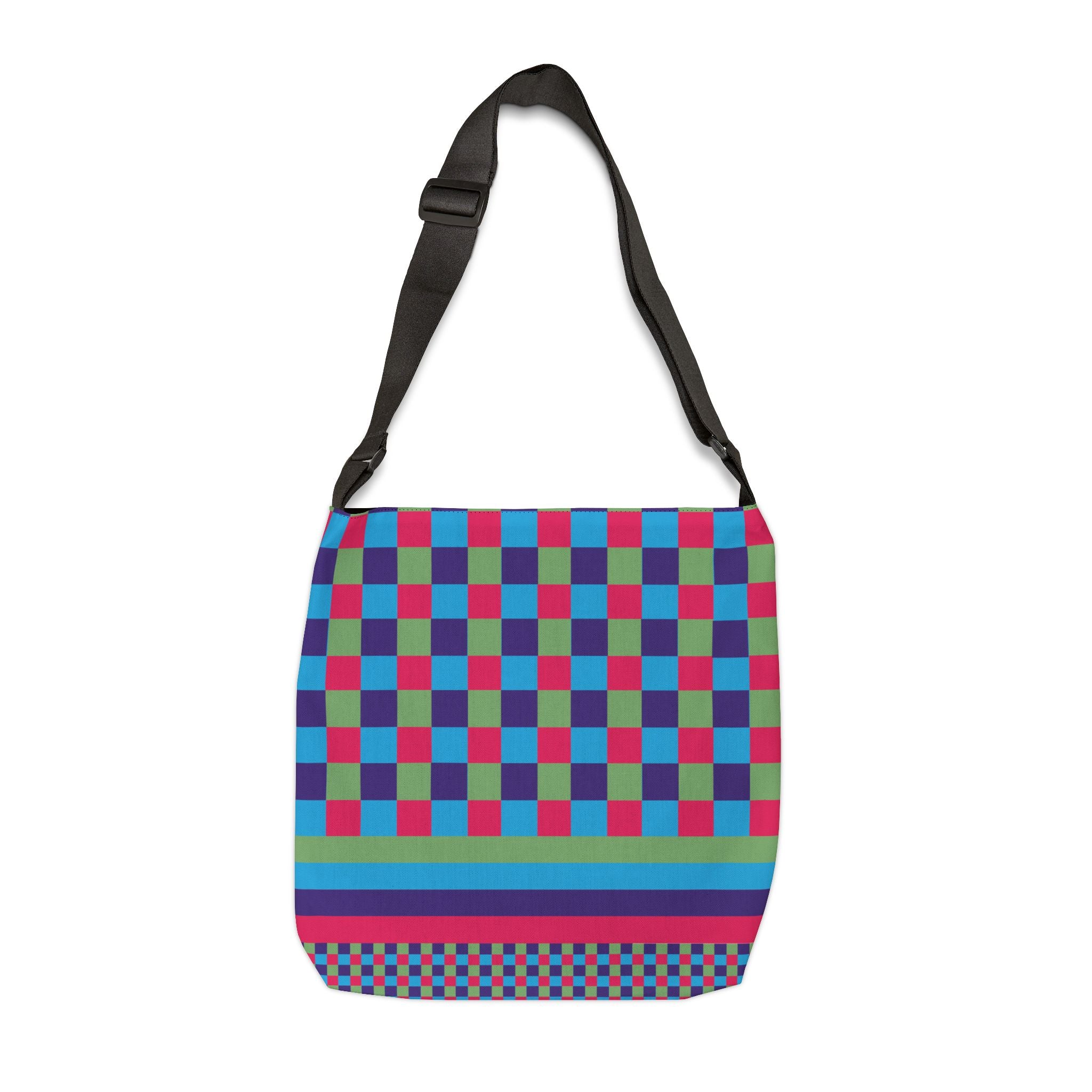 Colorblock Geometric Tote Bag