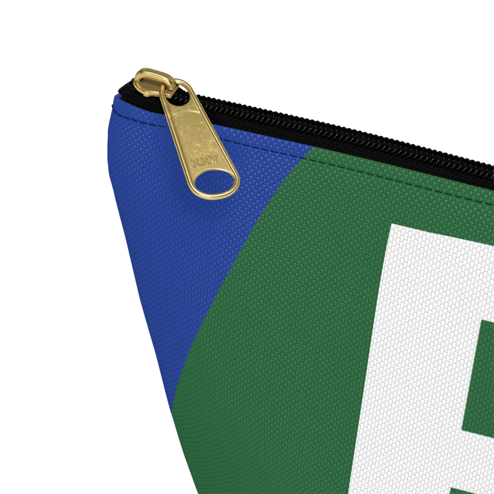 Initials Colorblock Accessory Pouch — Monogram B T-Bottom Cosmetic Bag