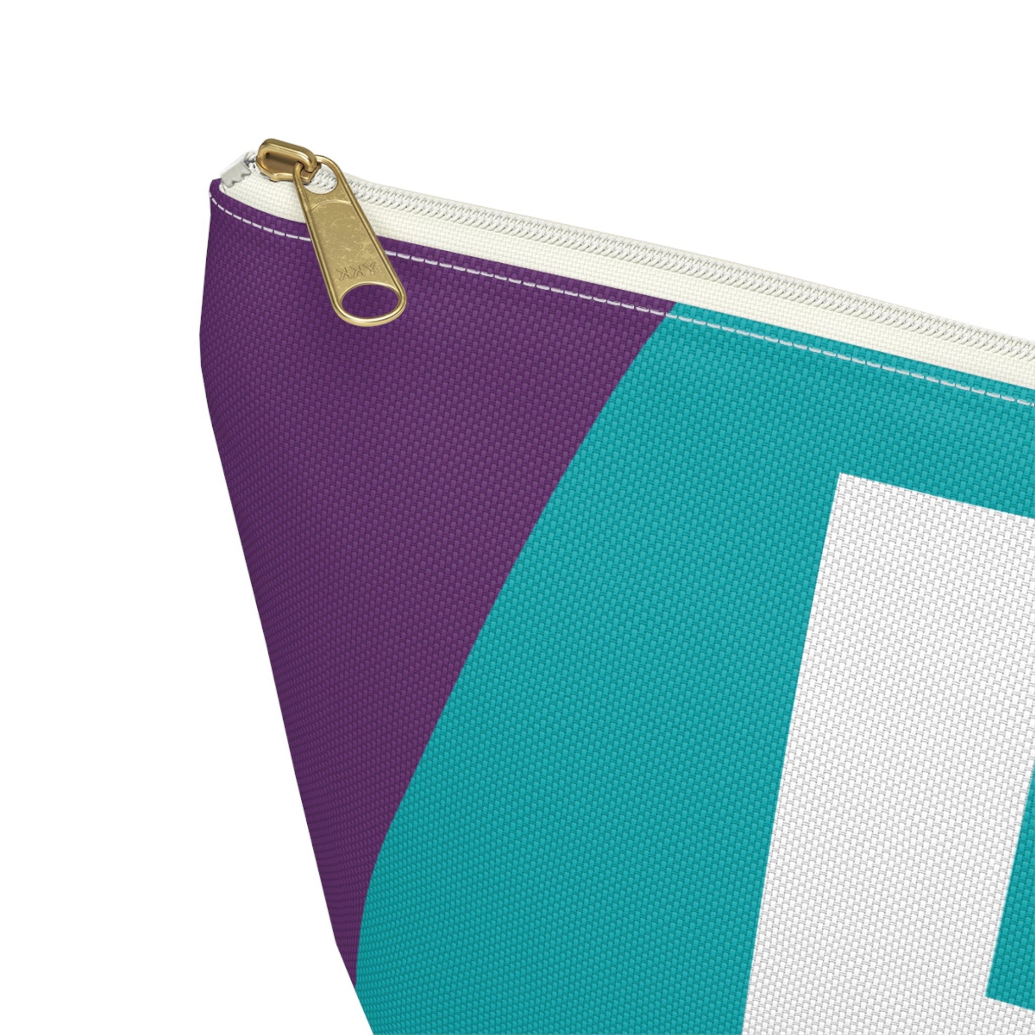 Initials Colorblock Accessory Pouch — Monogram E T-Bottom Cosmetic Bag