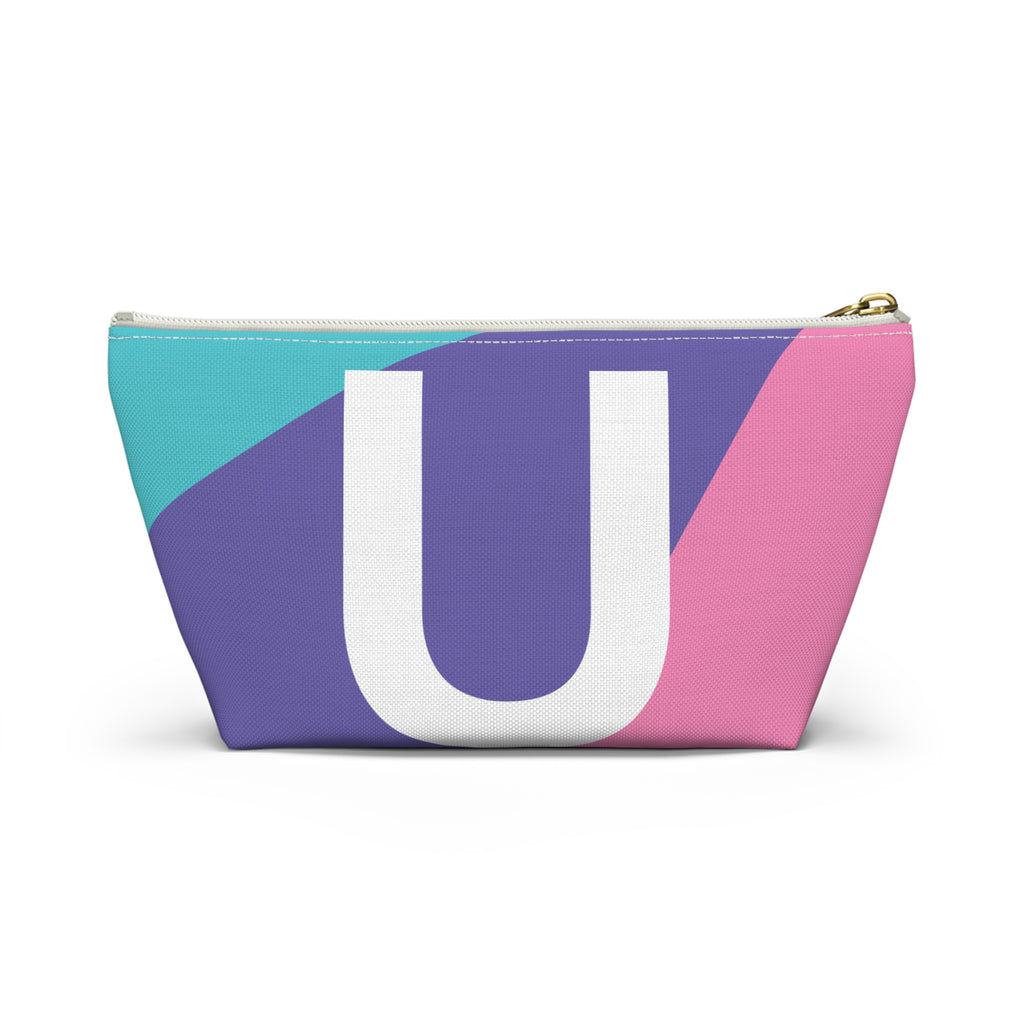 Colorblock Accessory Pouch — Monogram U T-Bottom Cosmetic Bag