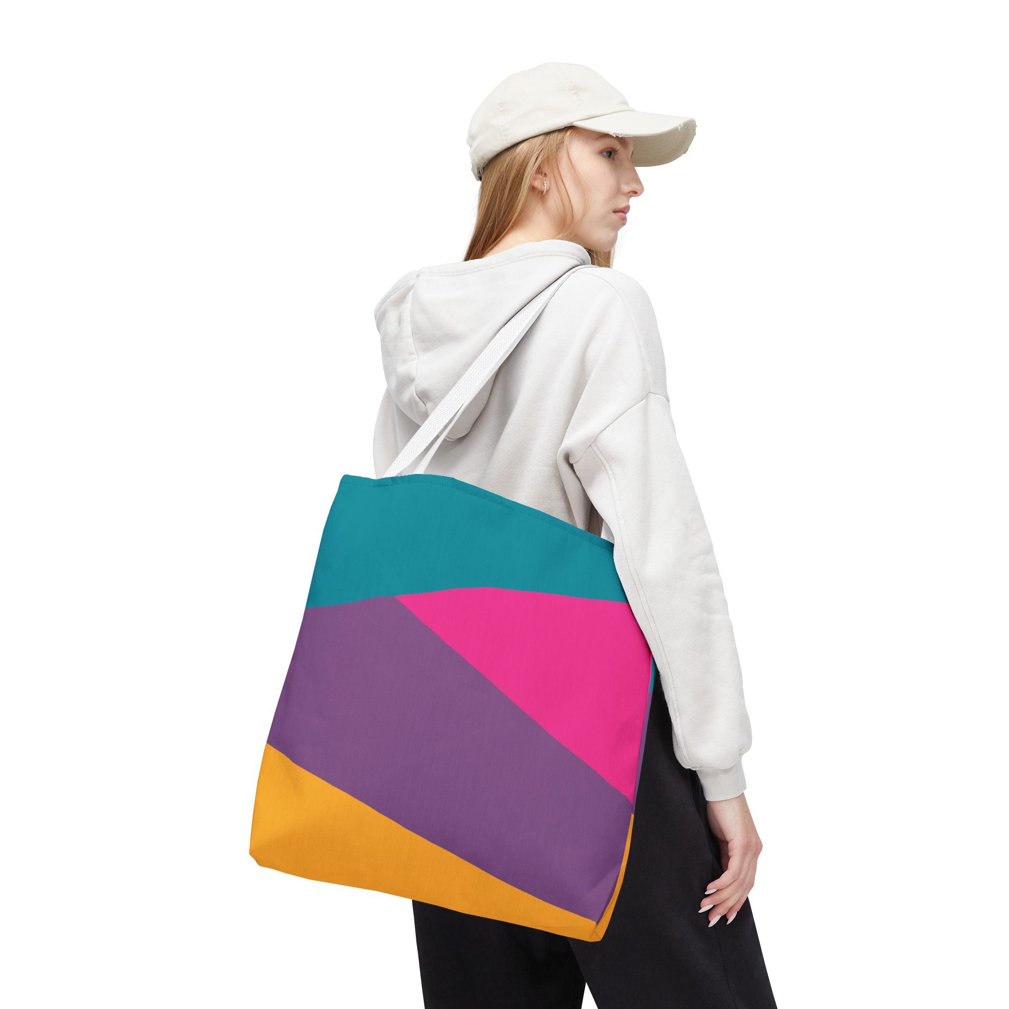 Colorblock Tote Bag