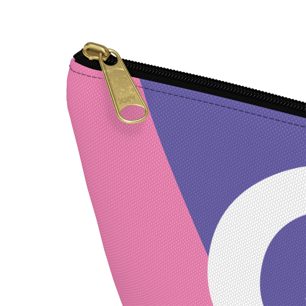 Colorblock Accessory Pouch — Monogram Q T-Bottom Cosmetic Bag