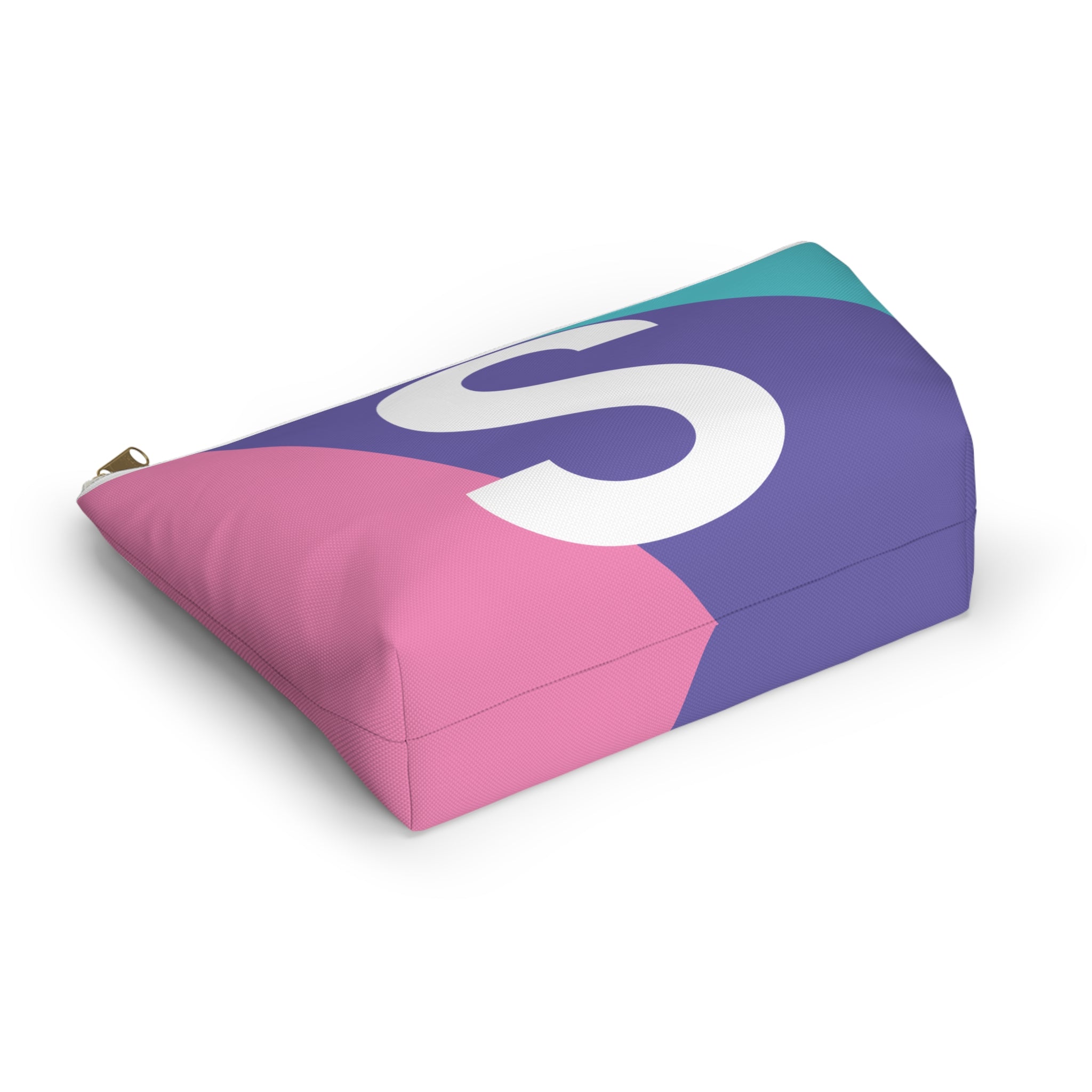 Colorblock Accessory Pouch — Monogram S T-Bottom Cosmetic Bag