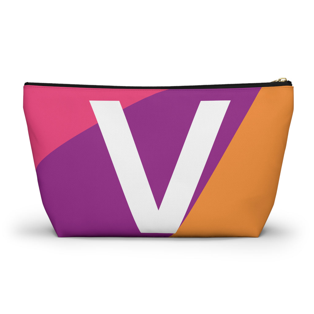 Colorblock Accessory Pouch — Monogram V T-Bottom Cosmetic Bag