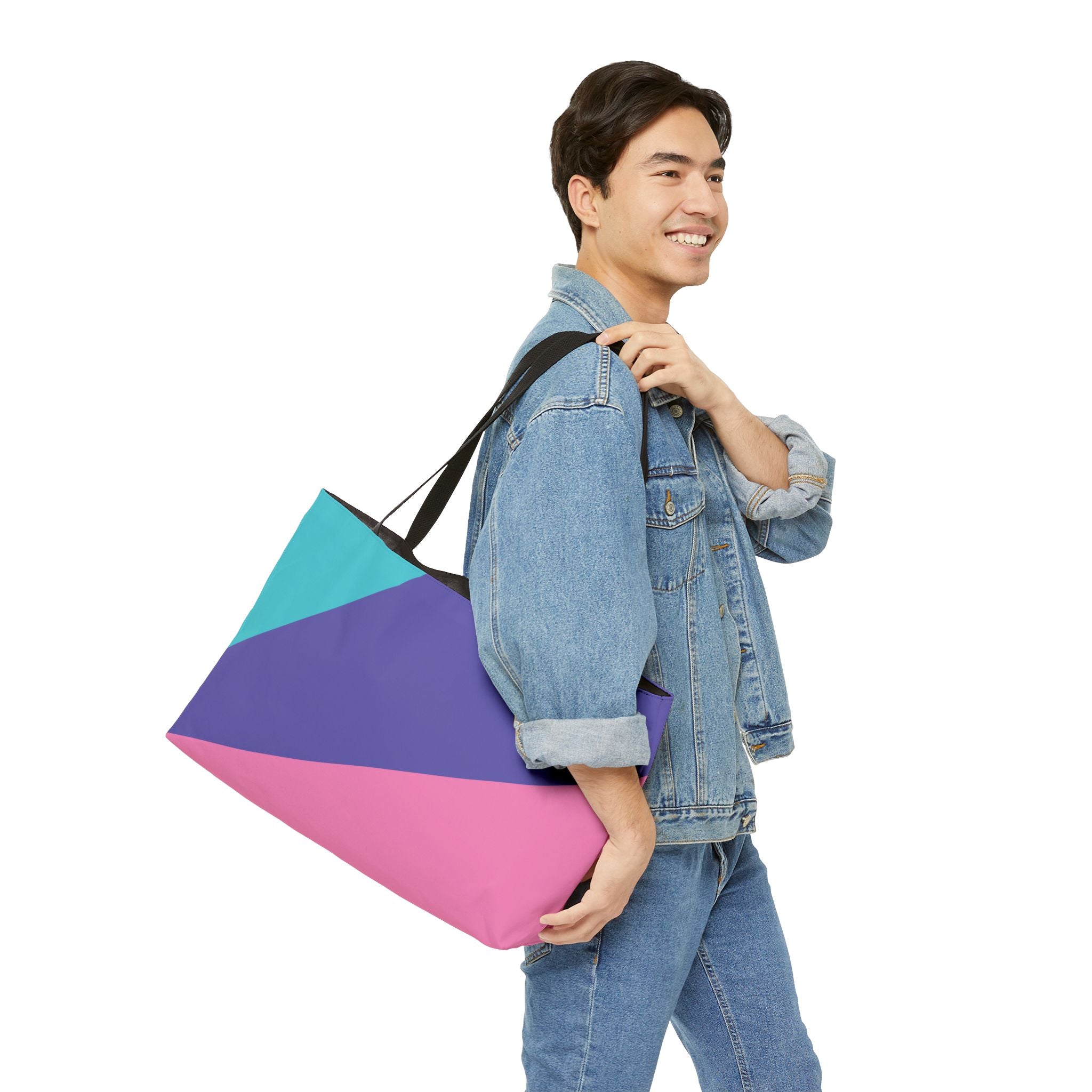 Colorblock Tote Bag