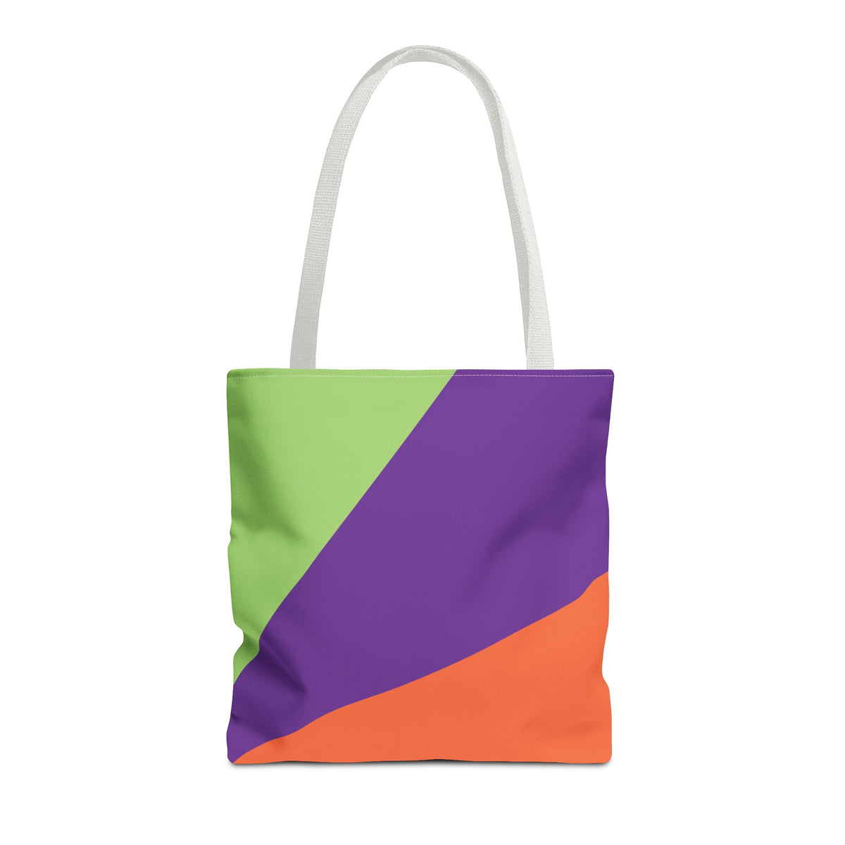 Retro 80s & 90s Inspired Color Block Tote Bag | Stylish Everyday Canvas Shoulder Bag