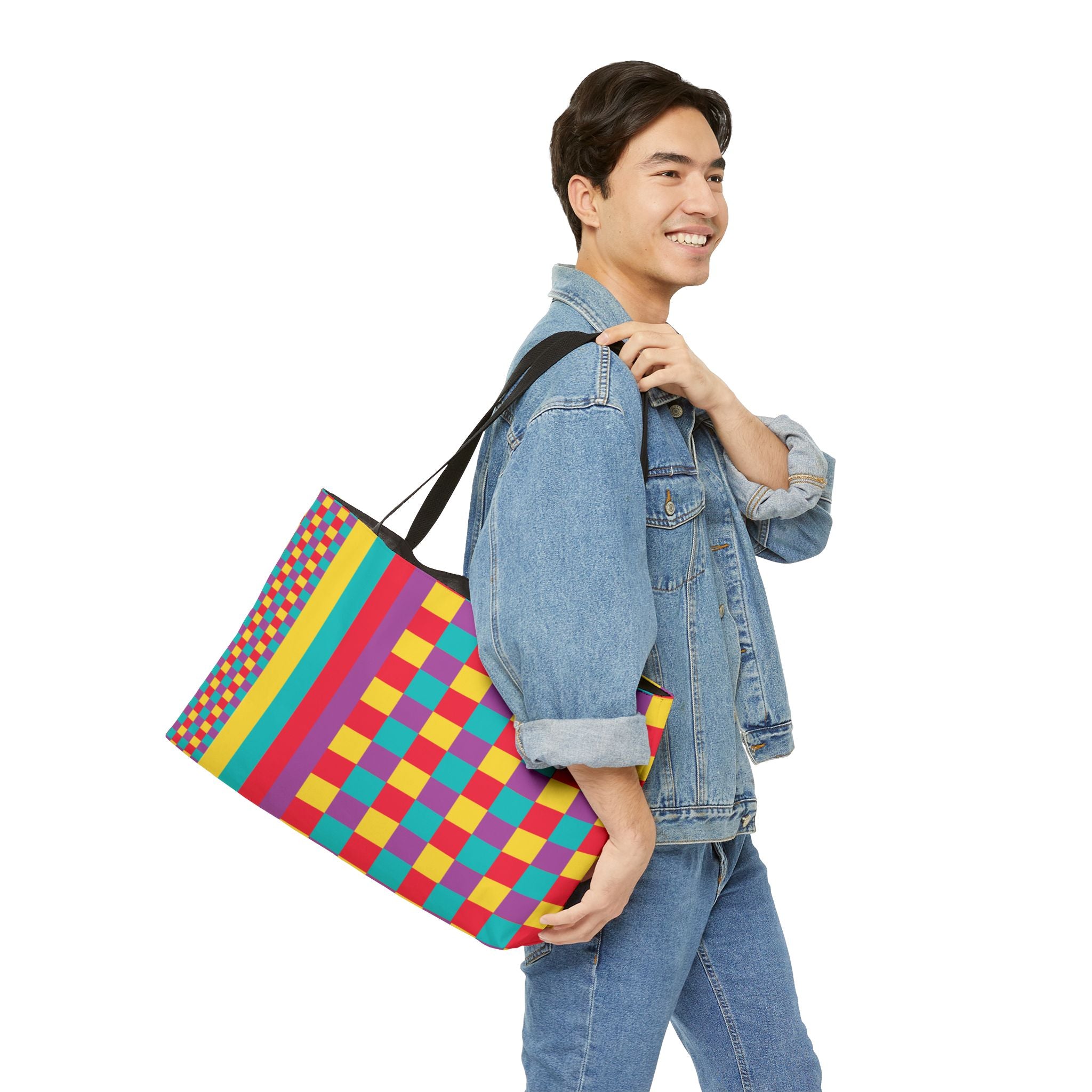 Colorblock Tote Bag