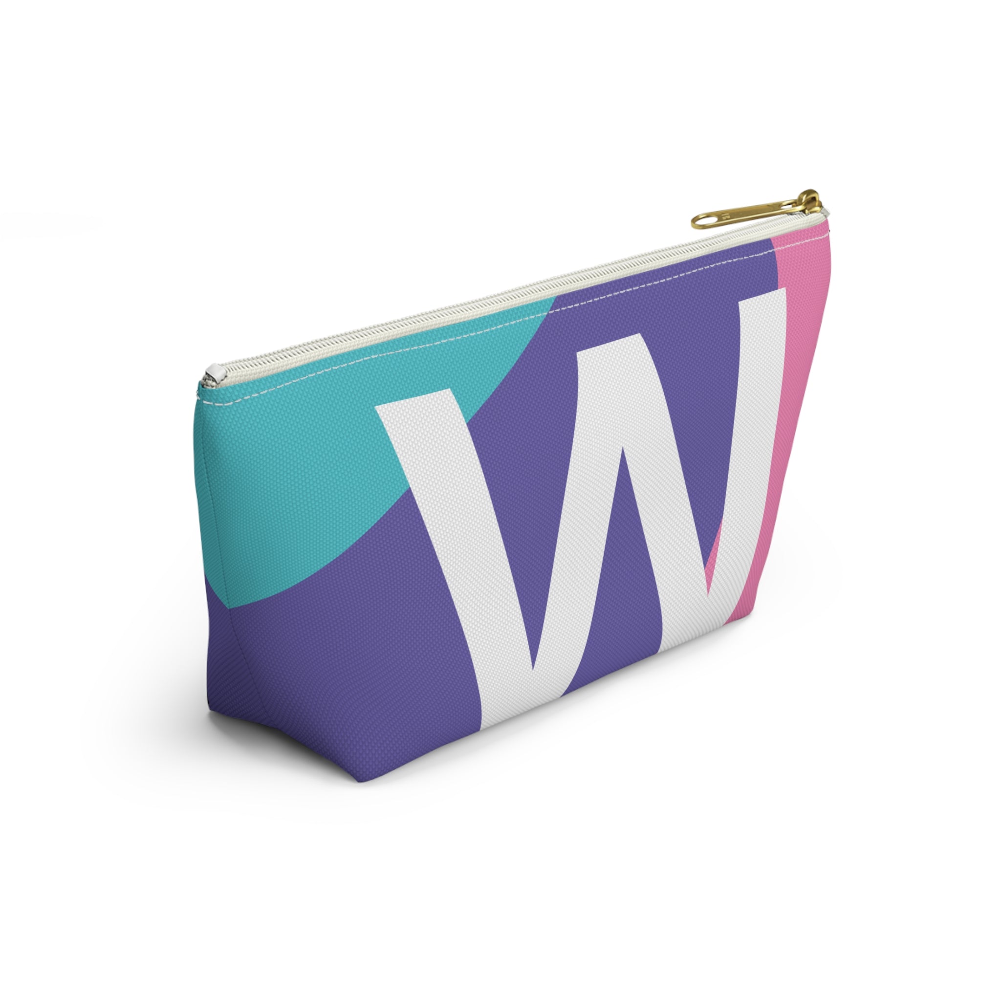 Colorblock Accessory Pouch — Monogram W T-Bottom Cosmetic Bag