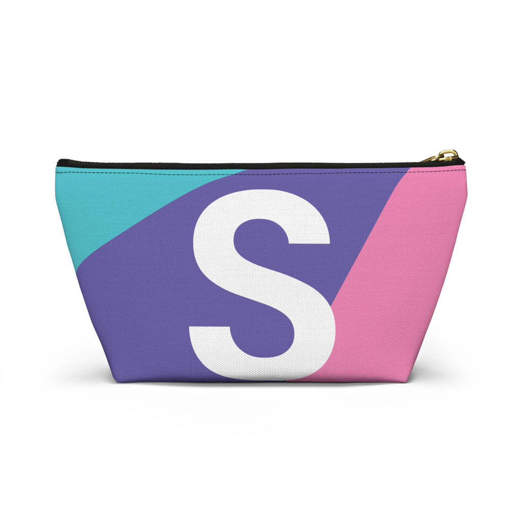 Colorblock Accessory Pouch — Monogram S T-Bottom Cosmetic Bag