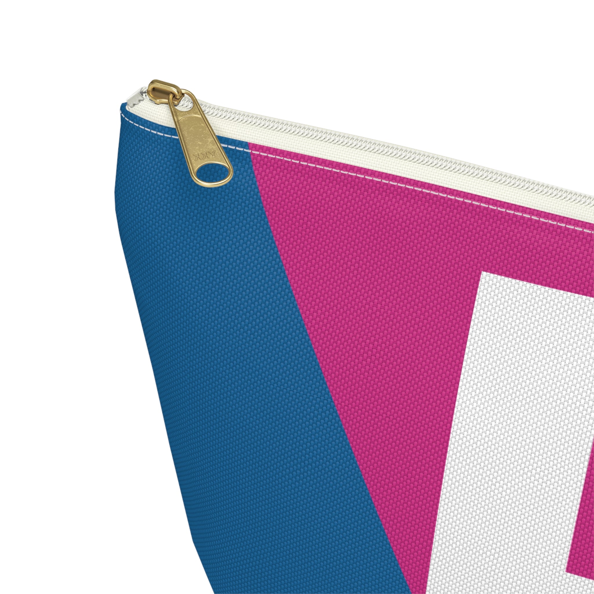 Initials Colorblock Accessory Pouch — Monogram E T-Bottom Cosmetic Bag