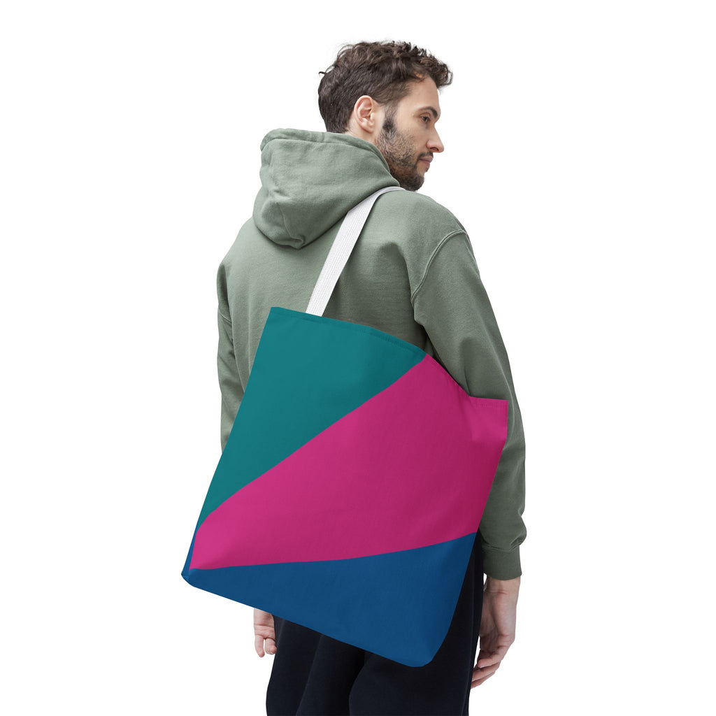 Colorblock Tote Bag