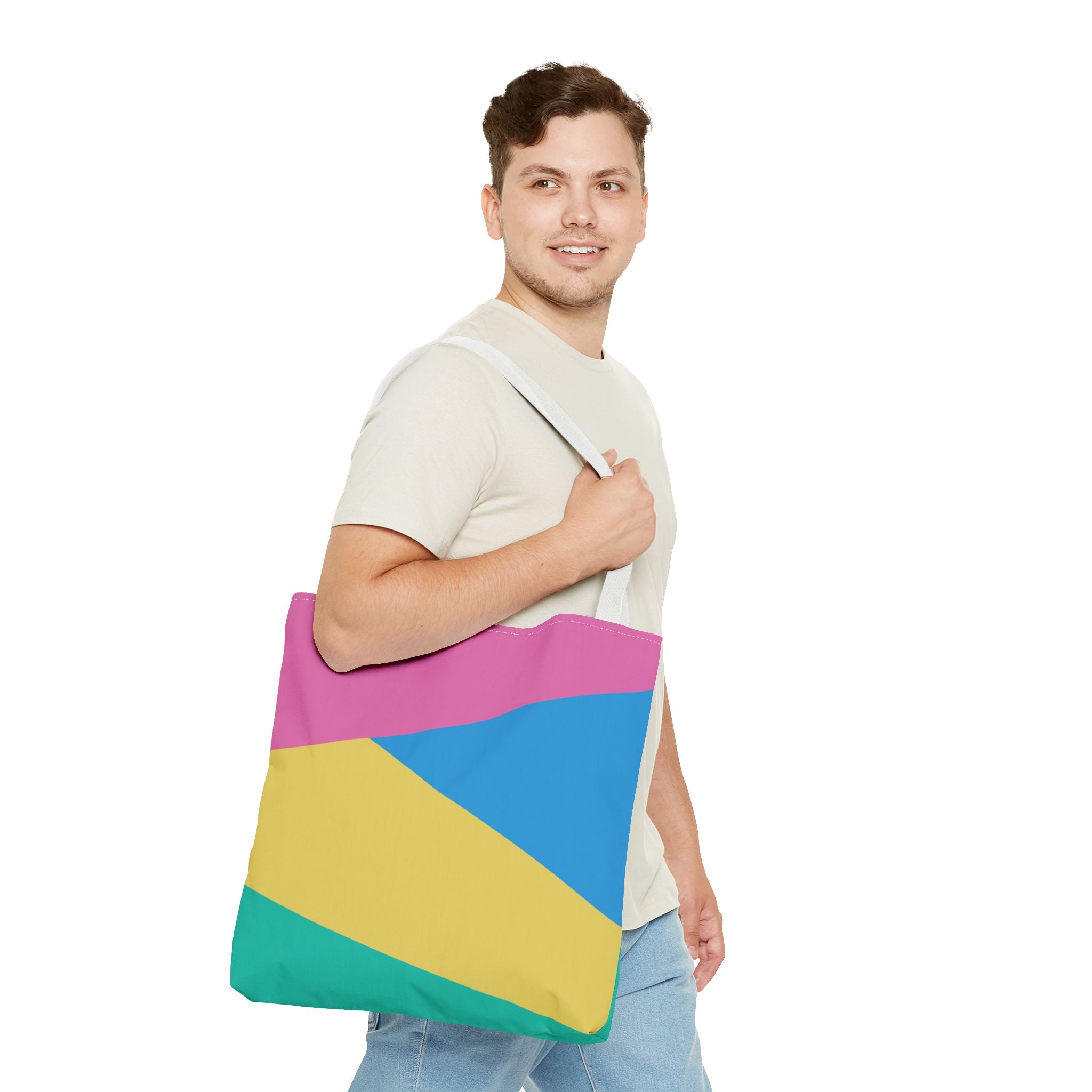 Colorblock Tote Bag