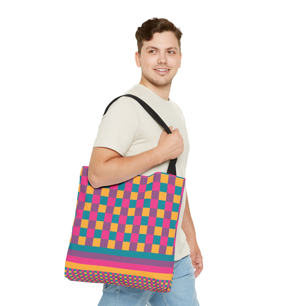 Colorblock Tote Bag