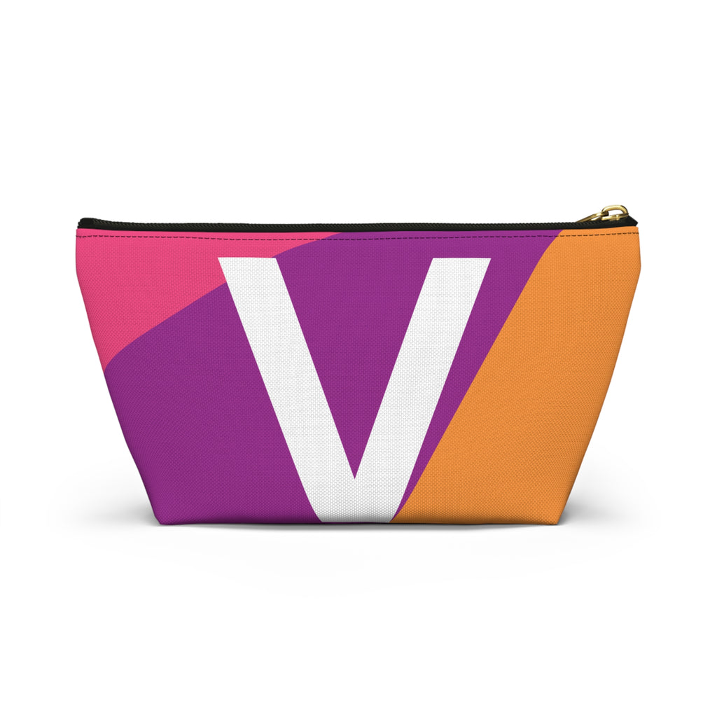 Colorblock Accessory Pouch — Monogram V T-Bottom Cosmetic Bag