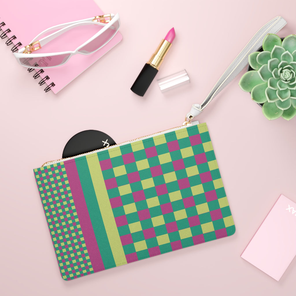 Colorblock Clutch Bag