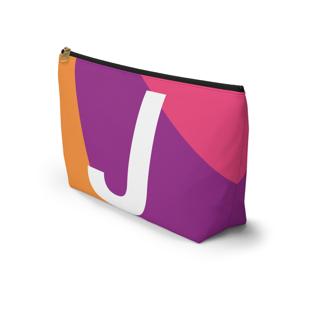 Colorblock Accessory Pouch — Monogram J T-Bottom Cosmetic Bag