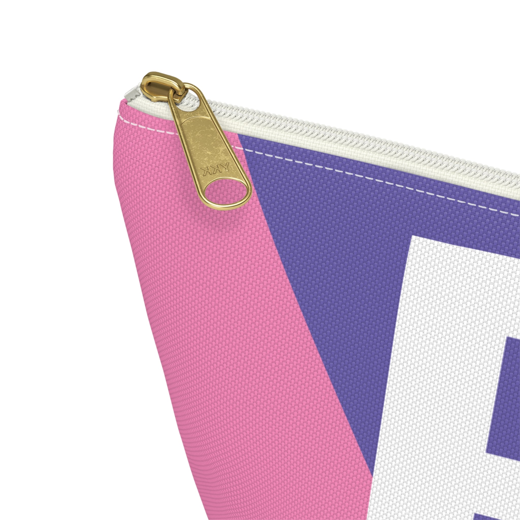 Initials Colorblock Accessory Pouch — Monogram B T-Bottom Cosmetic Bag