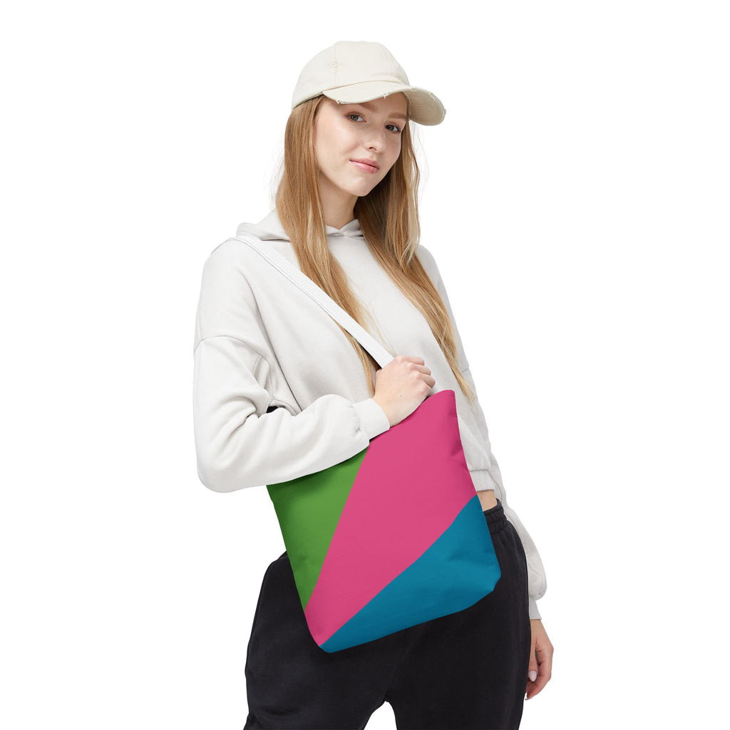 Colorblock Tote Bag