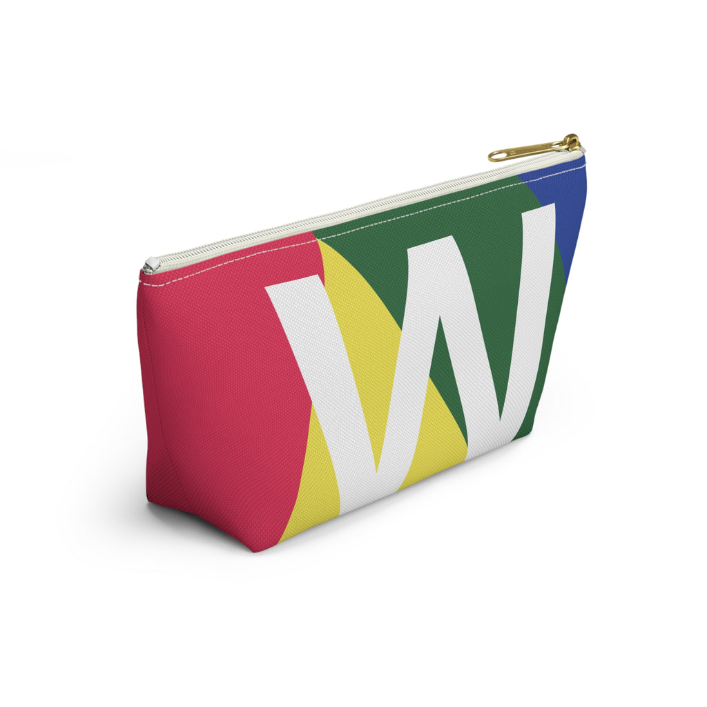 Colorblock Accessory Pouch — Monogram W T-Bottom Cosmetic Bag