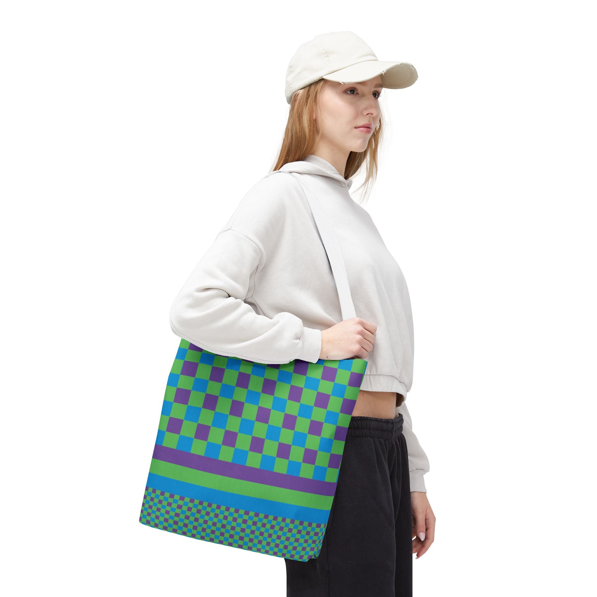 Colorblock Tote Bag