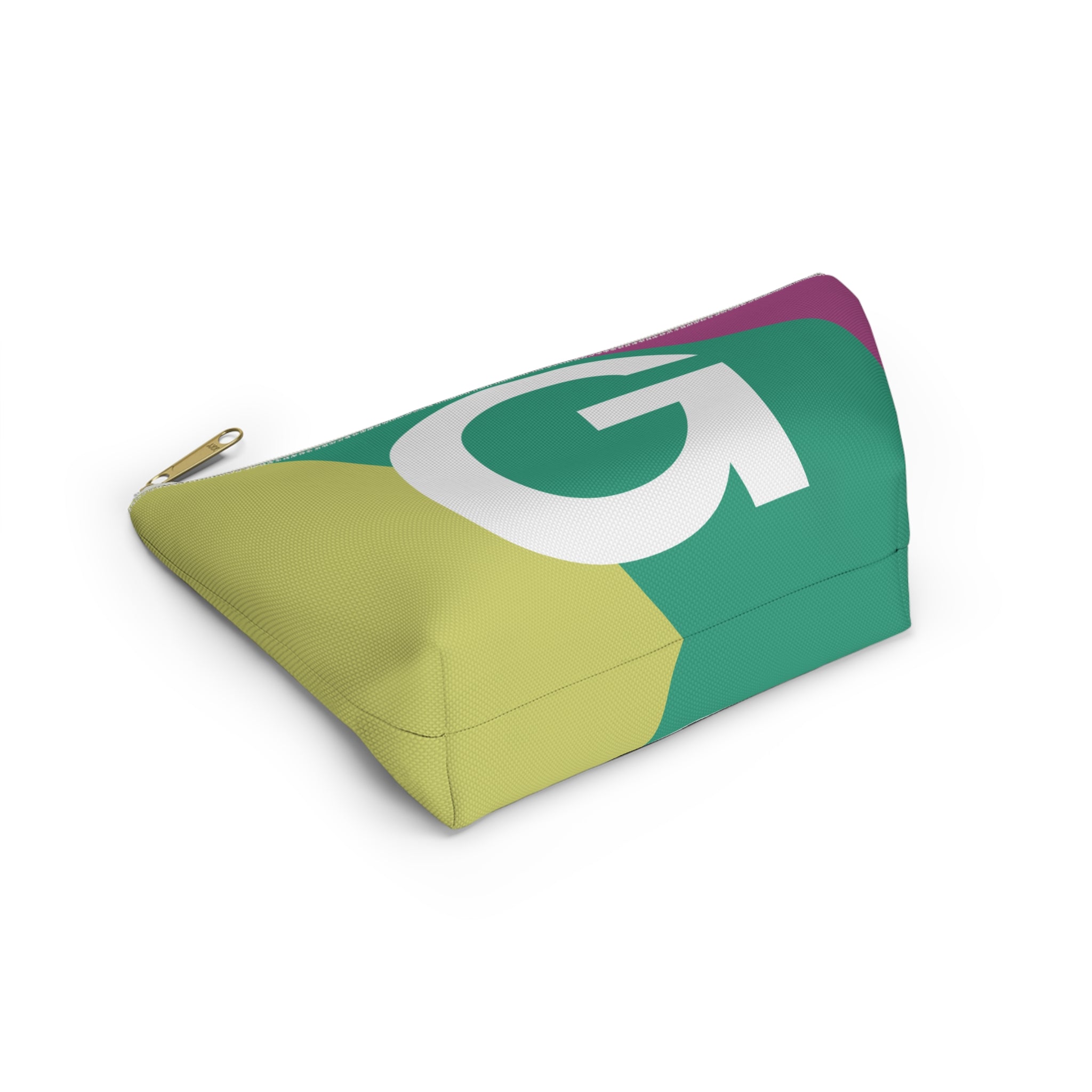 Initials Colorblock Accessory Pouch — Monogram G T-Bottom Cosmetic Bag