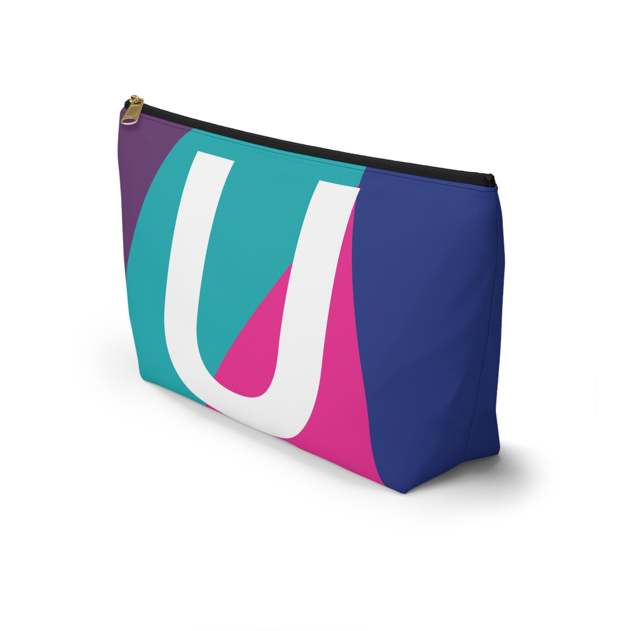 Colorblock Accessory Pouch — Monogram U T-Bottom Cosmetic Bag