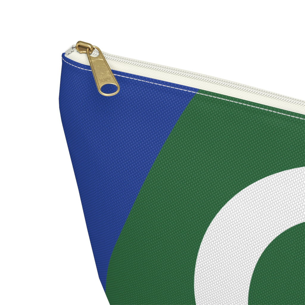 Colorblock Accessory Pouch — Monogram Q T-Bottom Cosmetic Bag
