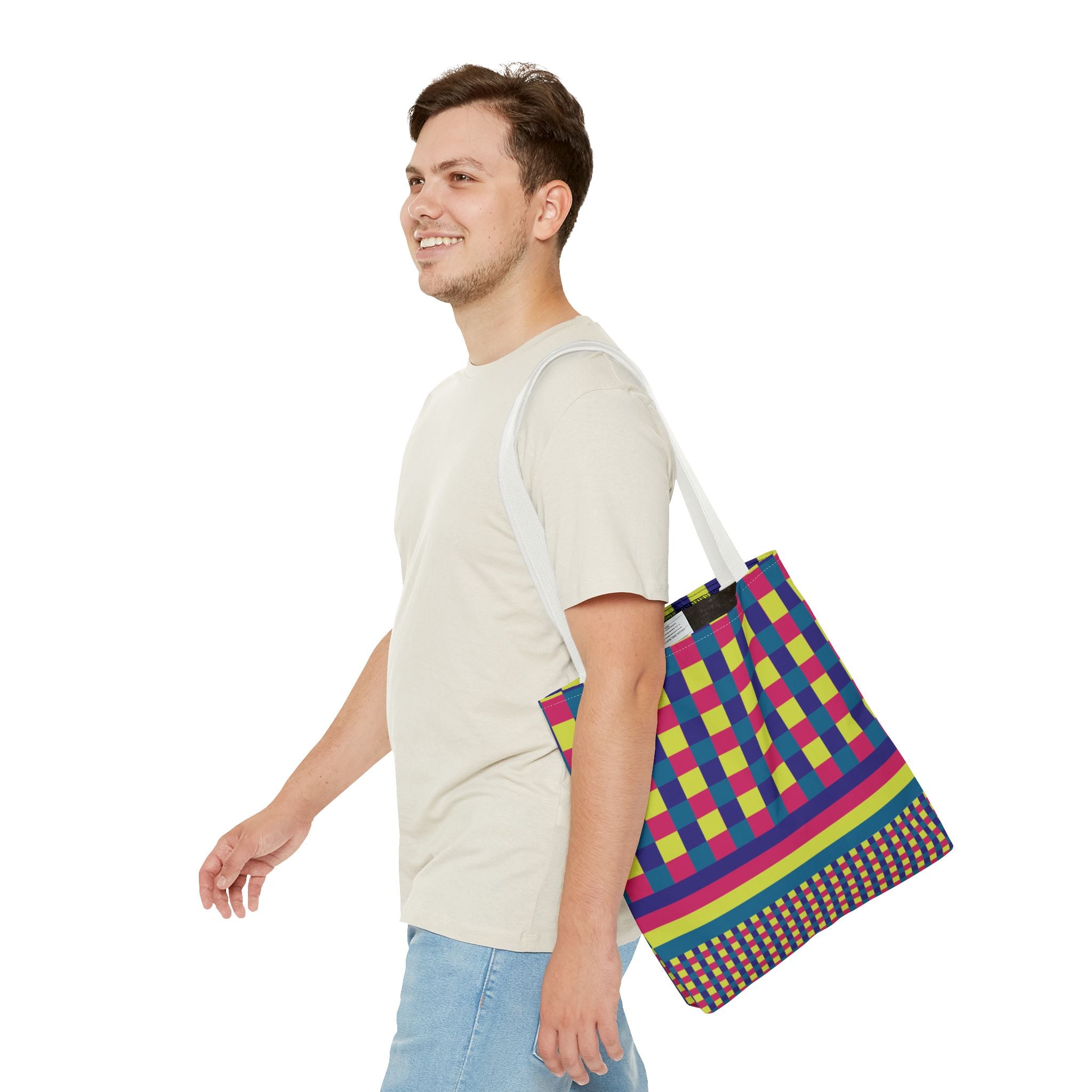 Colorblock Tote Bag